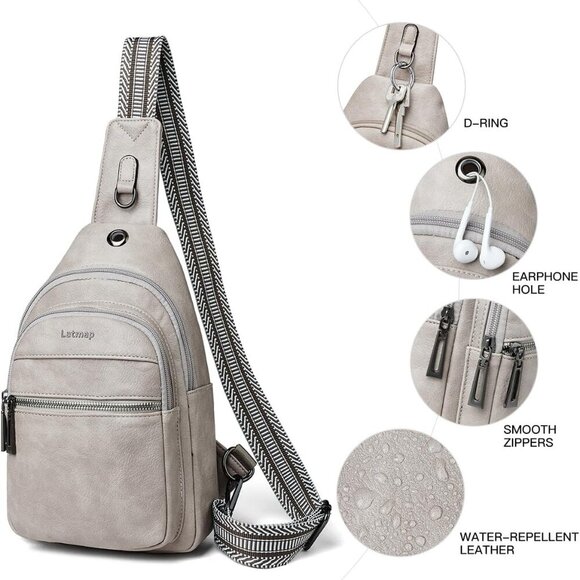 7L Sling Bag For Women Men Crossbody Shoulder Tote Blet Bags Backpack Fanny Pack - Picture 6 of 9